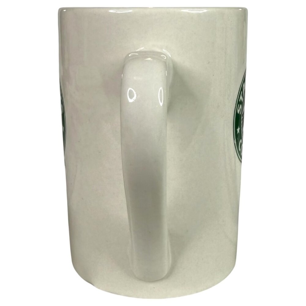 2008 Starbucks Siren Mermaid Logo Mug Ceramic Coffee 10oz Classic White Green - Picture 4 of 6